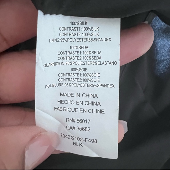 Bebe Plaid Print 100% Silk Strapless Mini Dress |Size S| - Picture 7 of 7